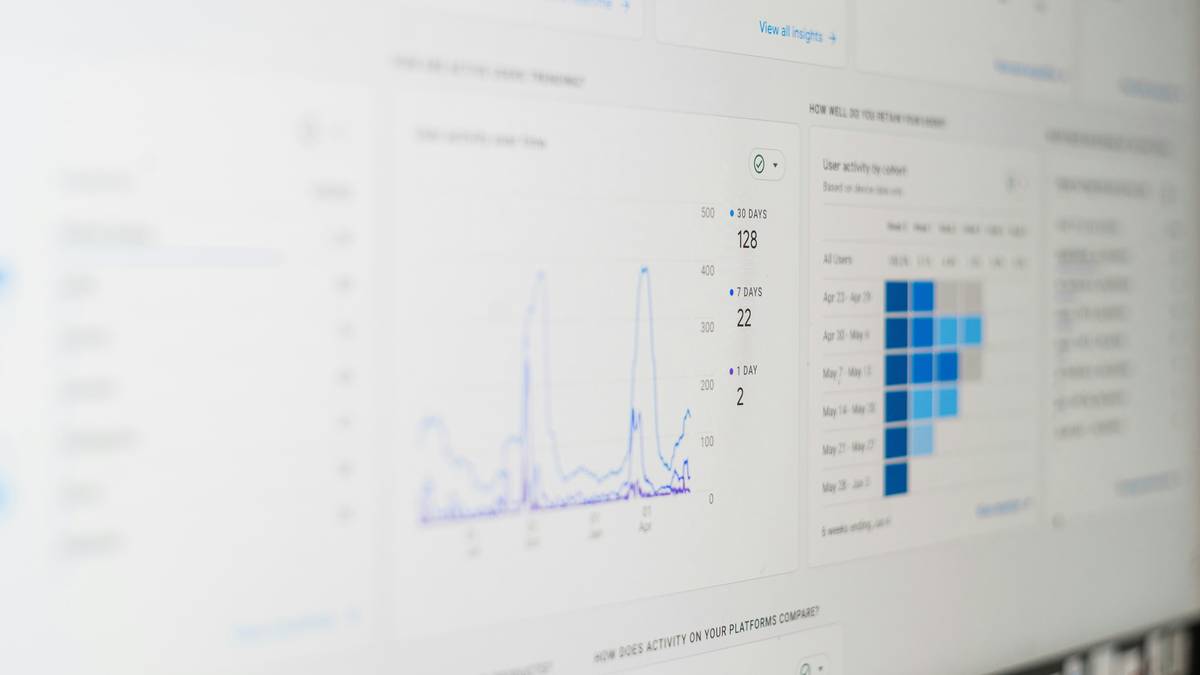 Dashboard showing Cloud archive analytics tools visualizing data retention trends and access patterns